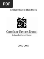 Download 2012-2013 Student Parent Handbook by CFBISD SN99906619 doc pdf