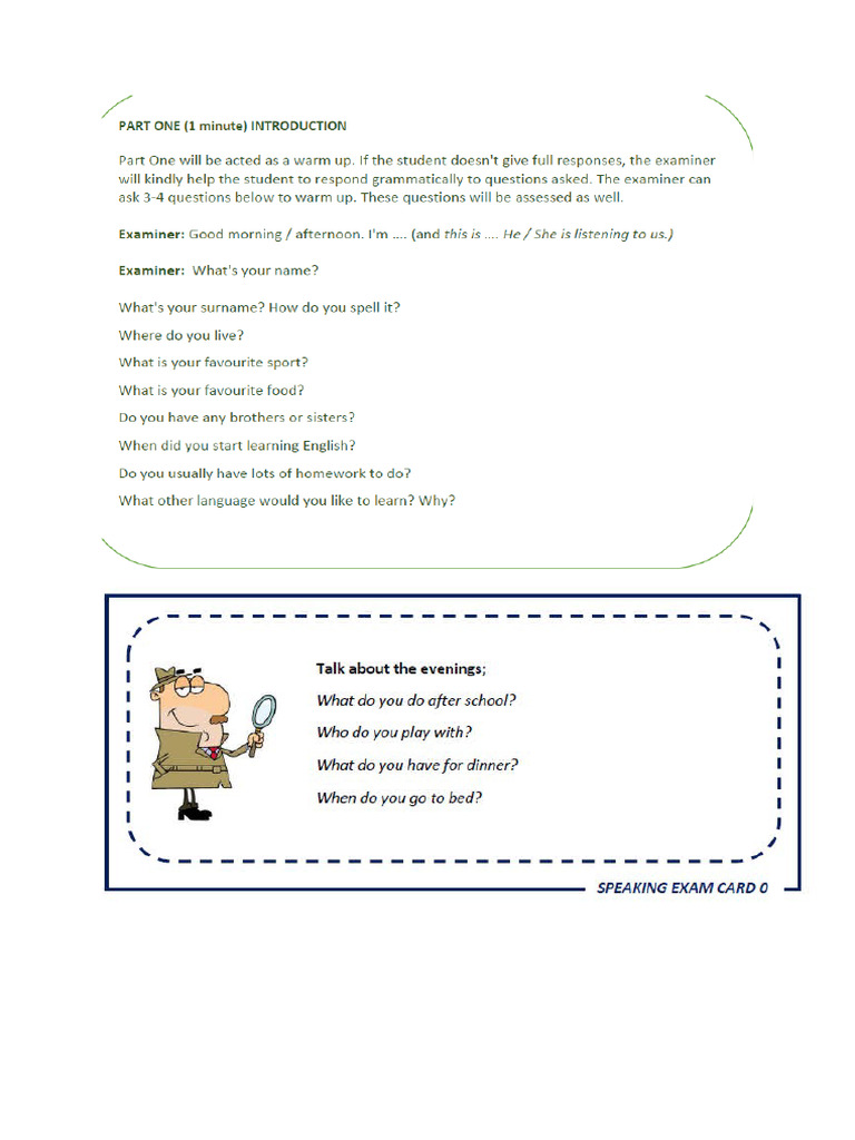 Speaking Cards | PDF