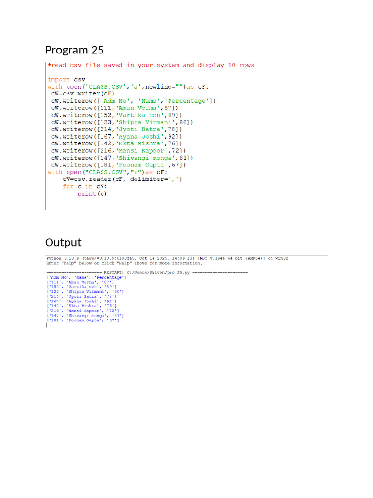 Program 25 | PDF