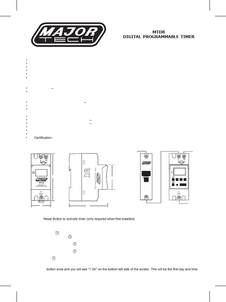 mtd8 Instruction Manual 2023 | PDF | Mains Electricity | Electronics