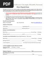 Scotiabank Direct Deposit Form | PDF | Paycheck | Personal Finance