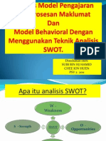 Analisis Swot Dalam Model Pengajaran Pemprosesan Maklumat Dan Model Behavioral