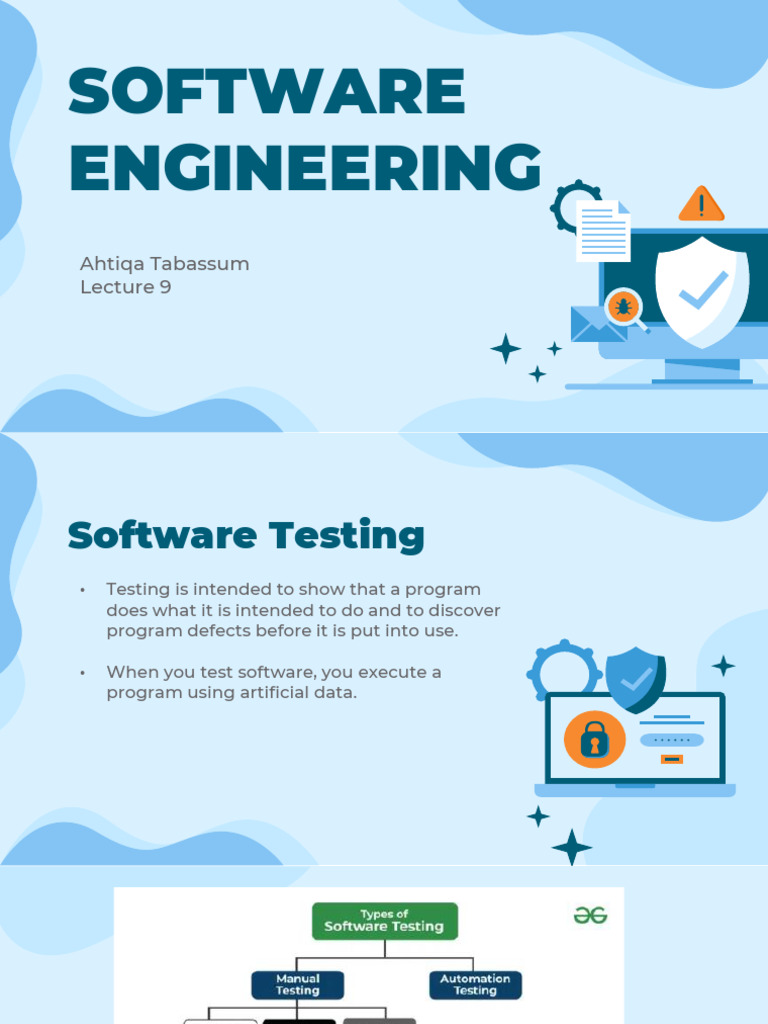 Lecture 9 - Software Engineering | PDF | Software Testing | Unit Testing