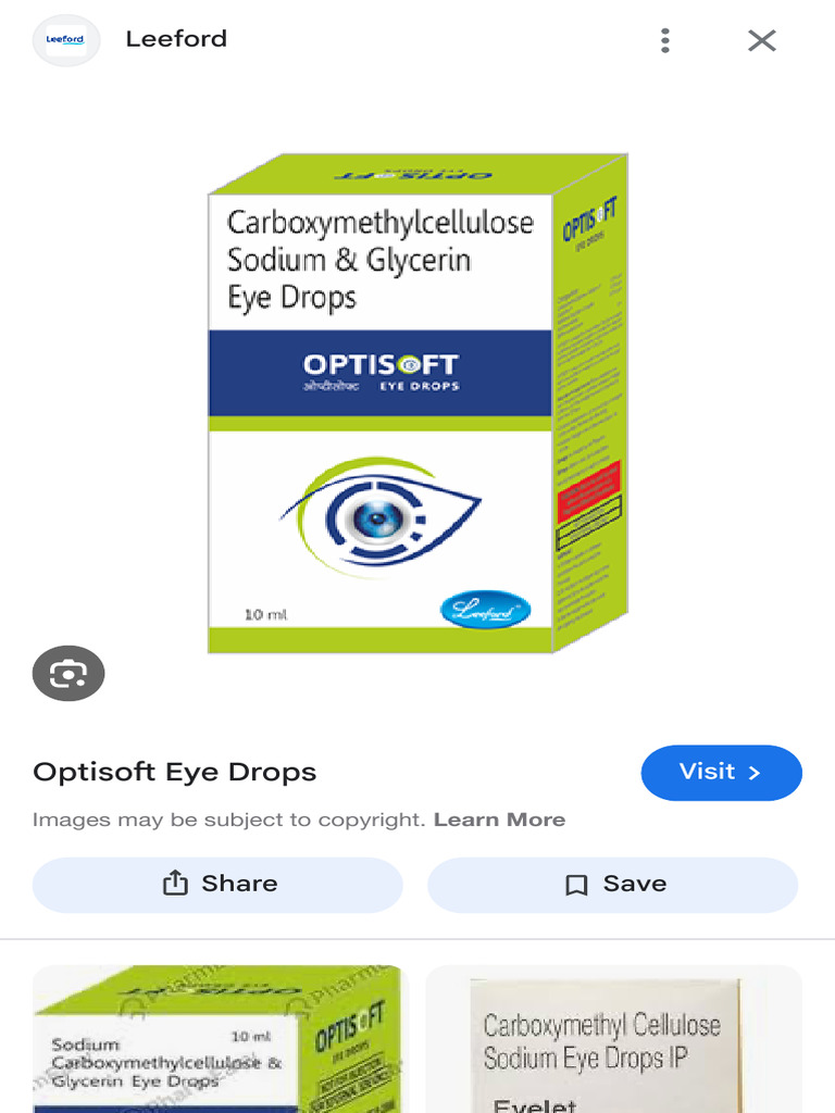 Optisoft Eye Drops - Google Search | PDF