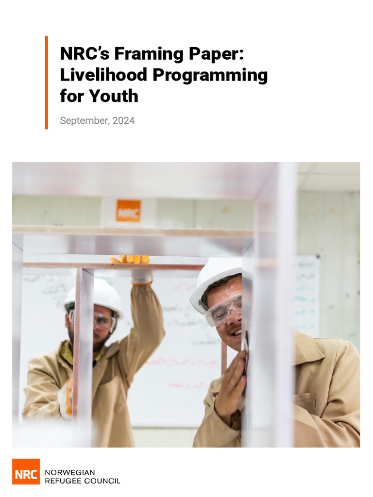 NRC Framing Paper Livelihood For Youth | PDF | Vocational Education ...