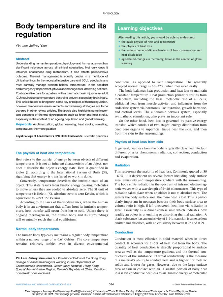 Thermoregulation and Regulation | PDF | Perspiration | Heat Transfer
