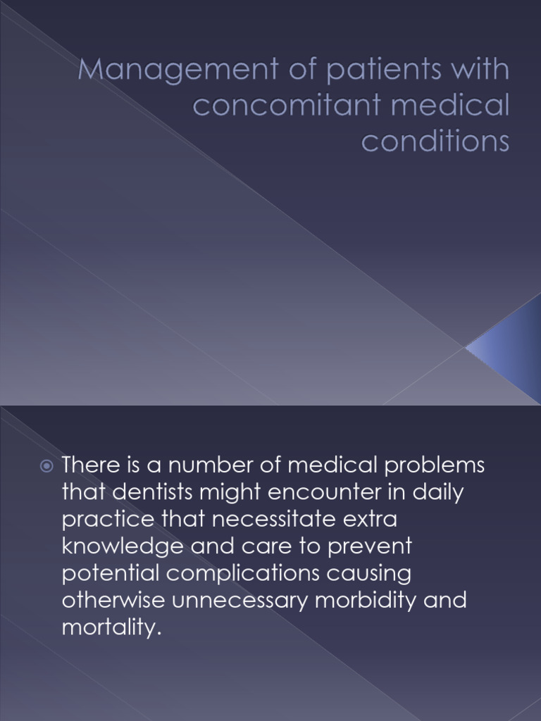 Management of Patients With Concomitant Pathologies | PDF | Diabetes ...