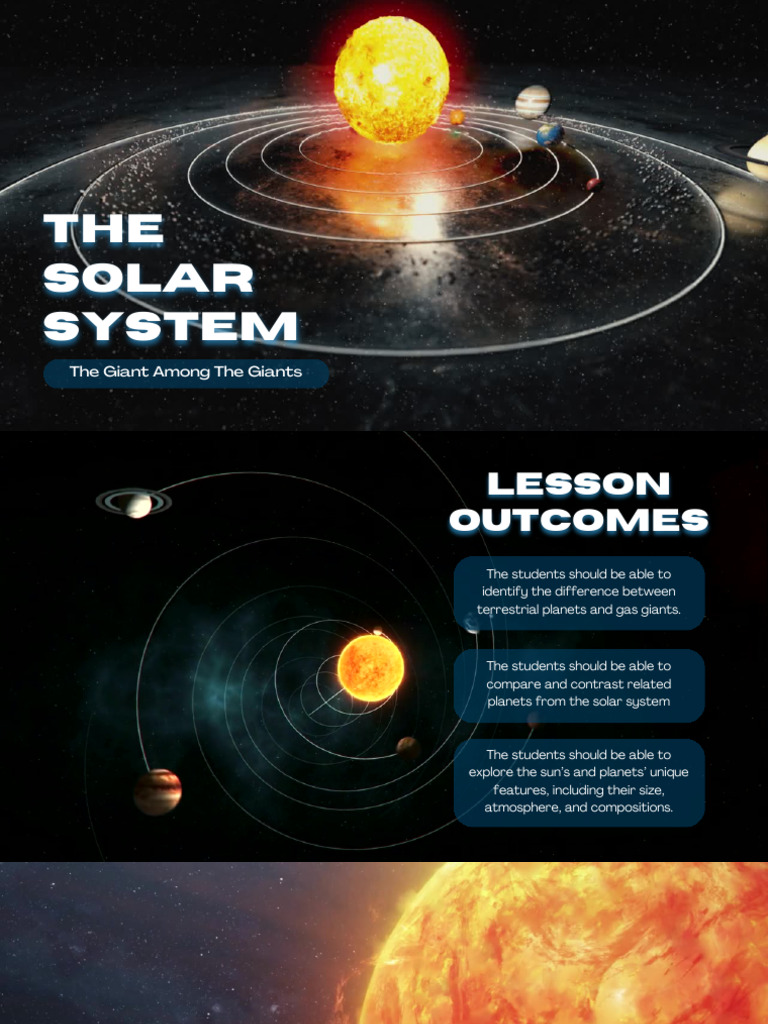 The Solar System Science Presentation | PDF | Atmosphere | Sun