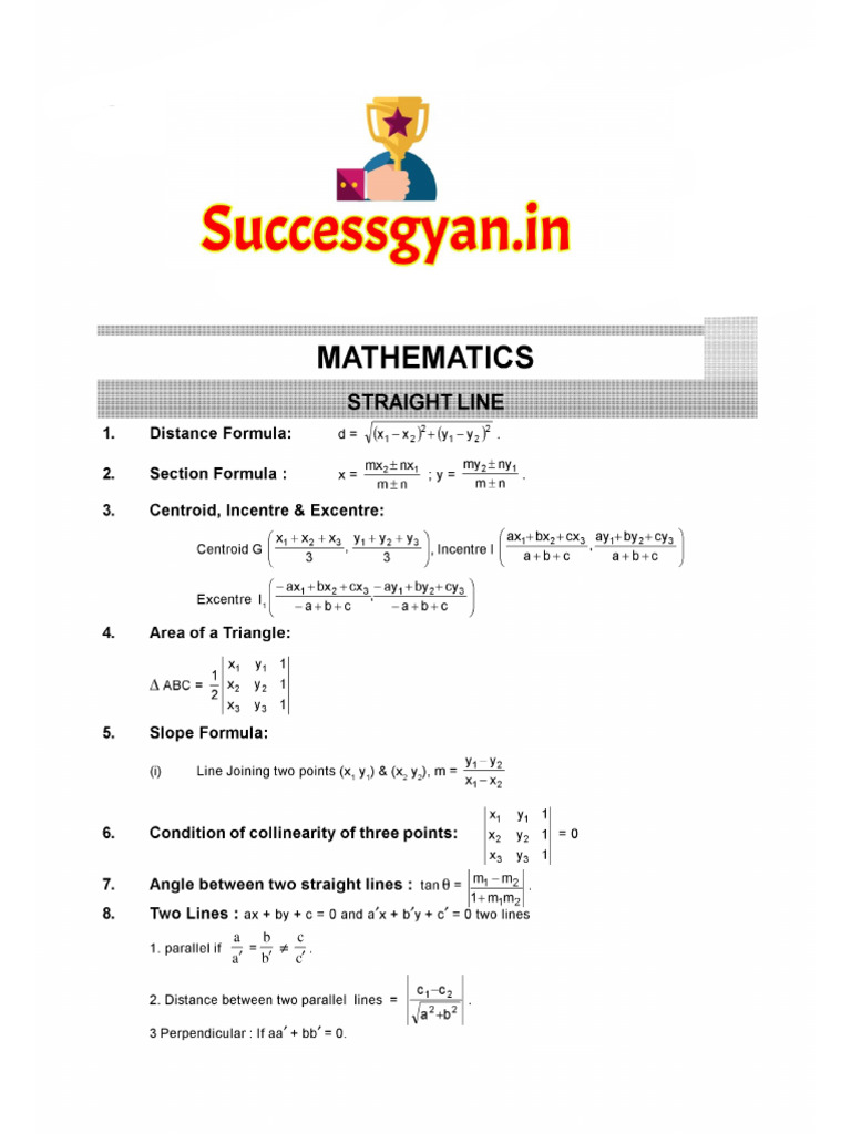 Maths Formula | PDF