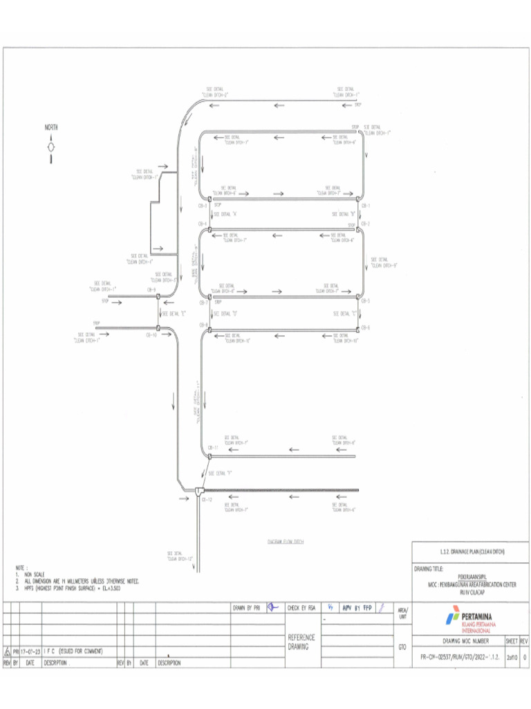 Drawing WS - Drainase-3 | PDF