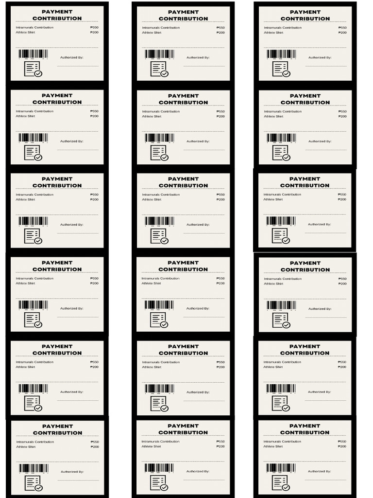 Receipts Sss | PDF