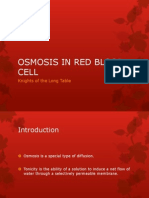 Osmosis in RBC