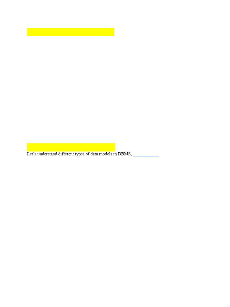 Lecture 3 Data Models | PDF | Databases | No Sql