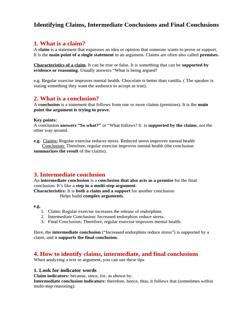 LP 3 Identifying Claims | PDF | Argument | Proposition