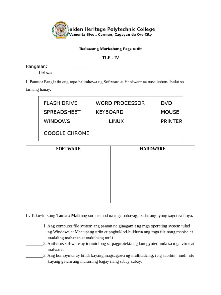 2nd Grading (2nd) | PDF