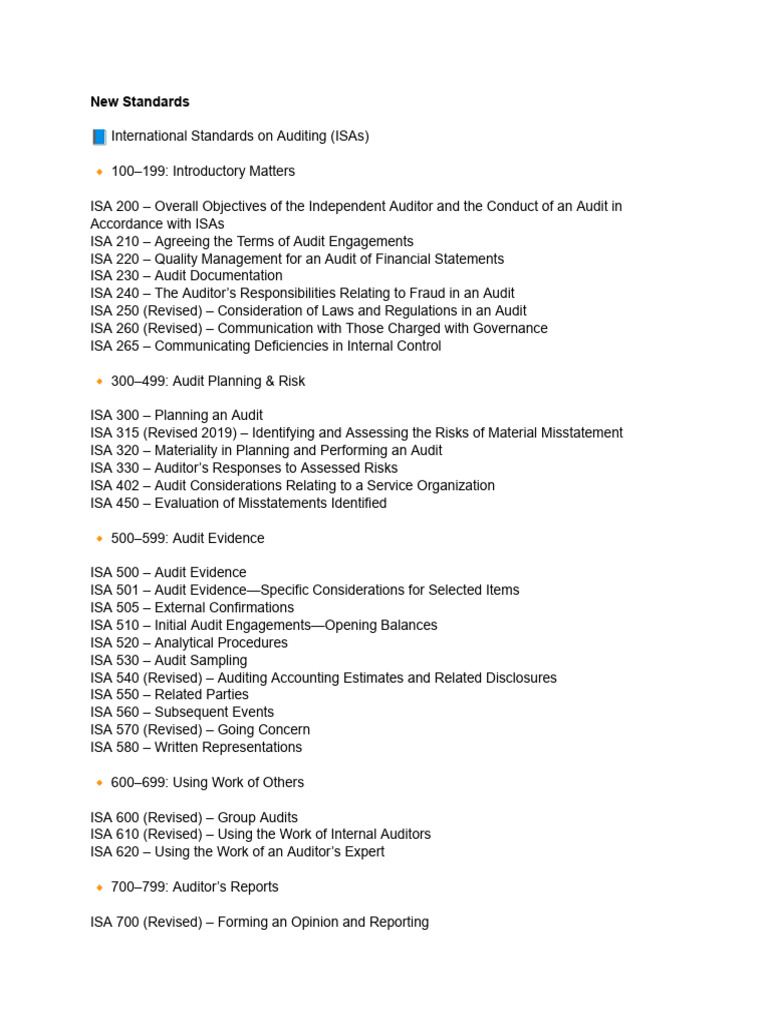 All Standards (Audit and IAS - IFRS) | PDF | Audit | International ...