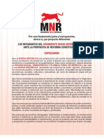 La Posición Del MNR Frente A Las Reformas Constitucionales