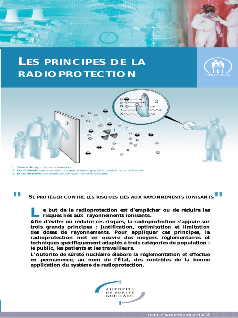 Principes Radioprotection | PDF | Radioprotection | Rayonnement ionisant
