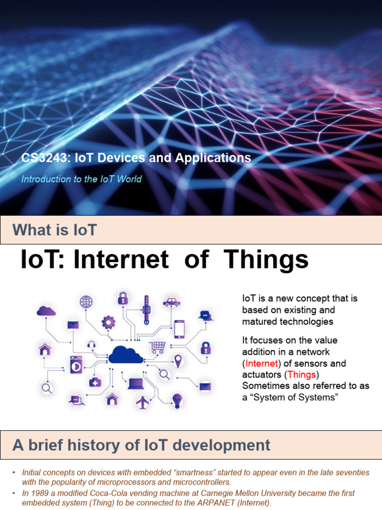 L02 - Introduction To IoT World PDF | PDF | Internet Of Things ...