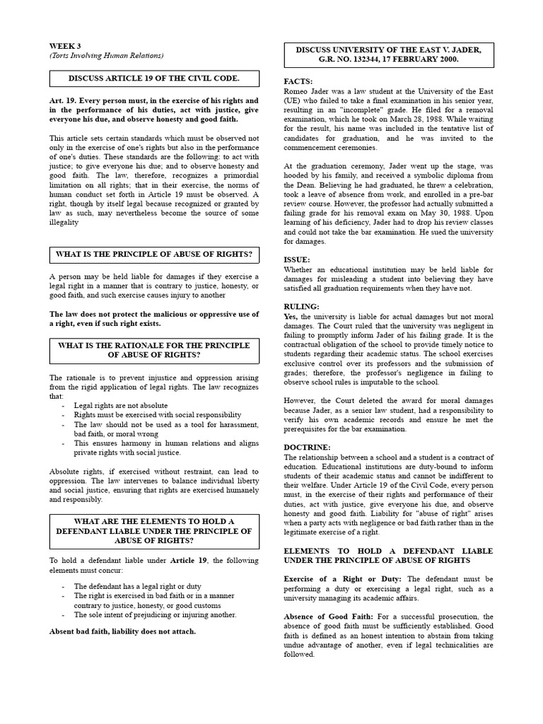 Torts and Damages | PDF | Damages | Negligence