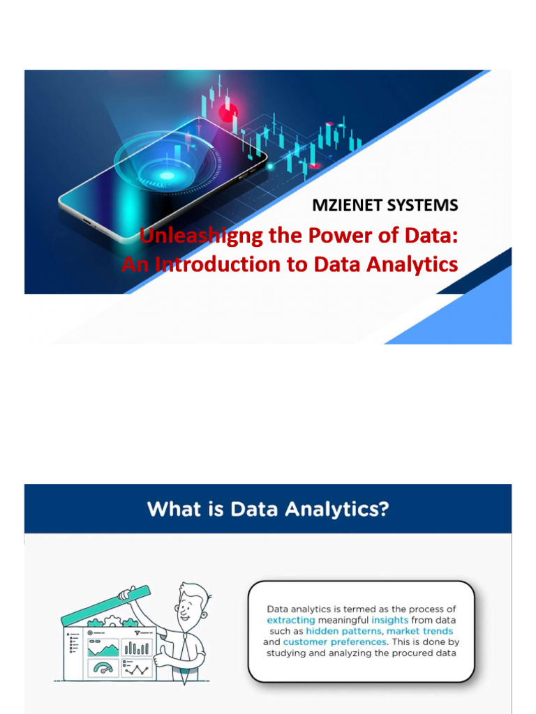 Introduction To Data Analytics | PDF | Analytics | Data Analysis
