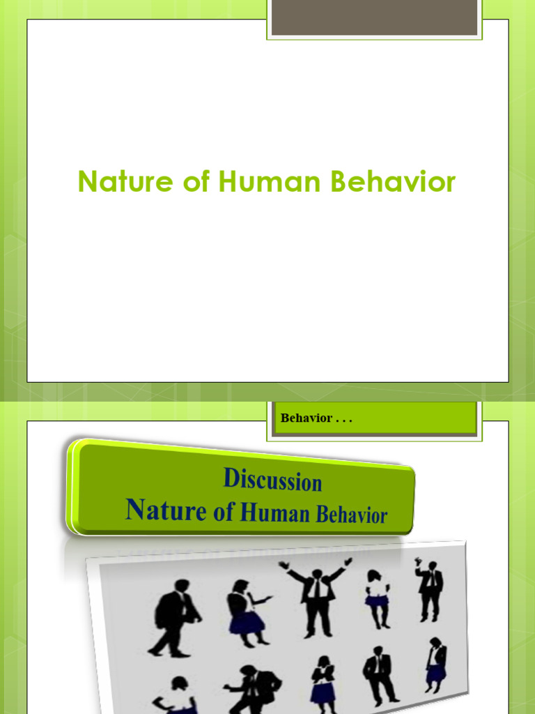 CRIM 201 Nature of Human Behavior | PDF | Behavior | Human Behavior