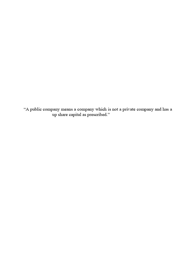 Public and Private Company | PDF | Stock Exchange | Initial Public Offering