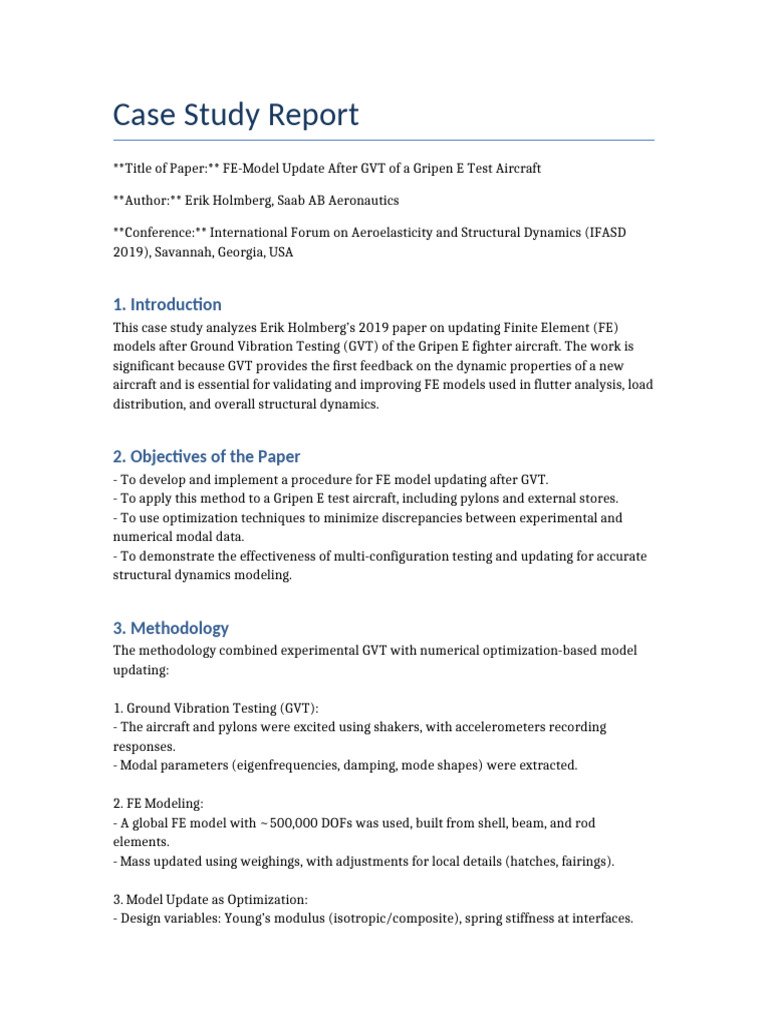 Case Study Report GripenE | PDF | Mathematical Optimization | Applied ...