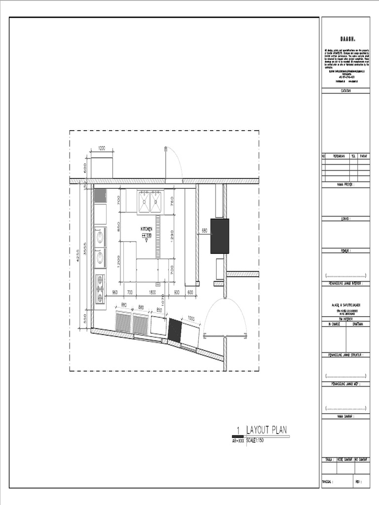 Combine Rencana Ded Kitchen | PDF