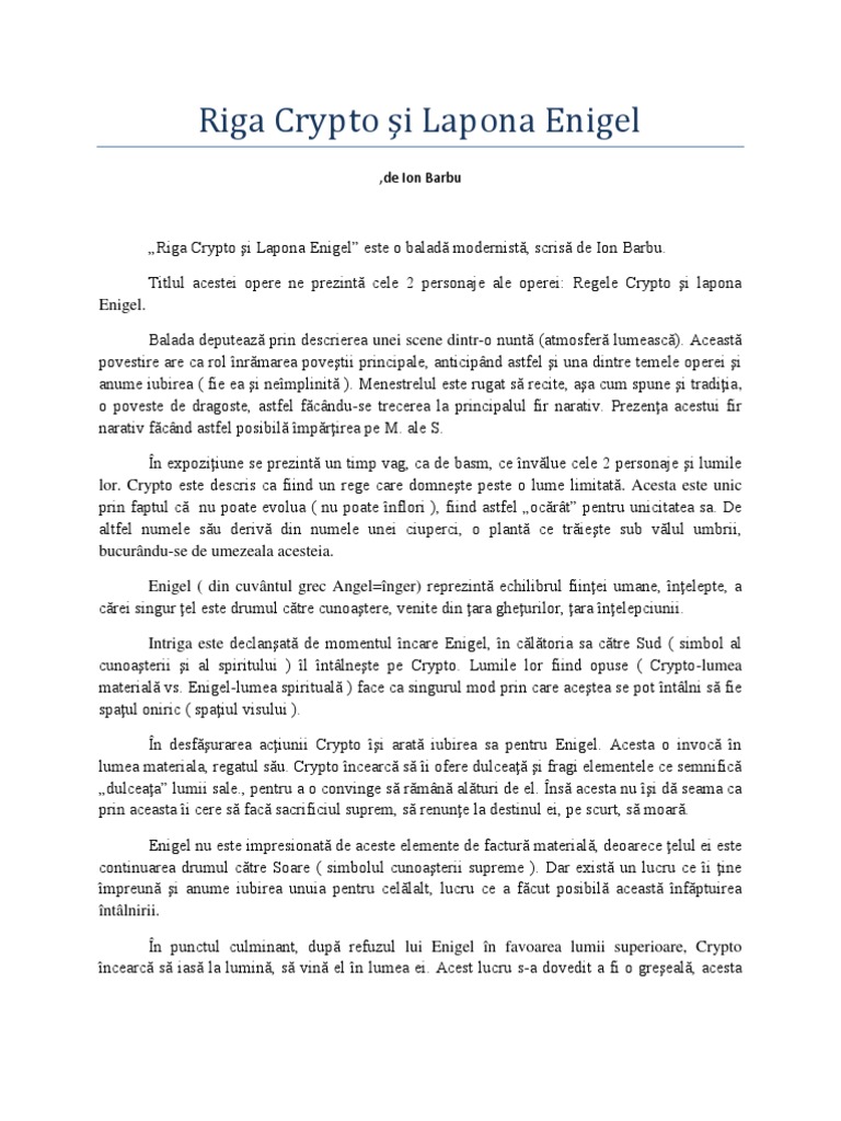 Riga Crypto Si Lapona Enigel-I Barbu | PDF