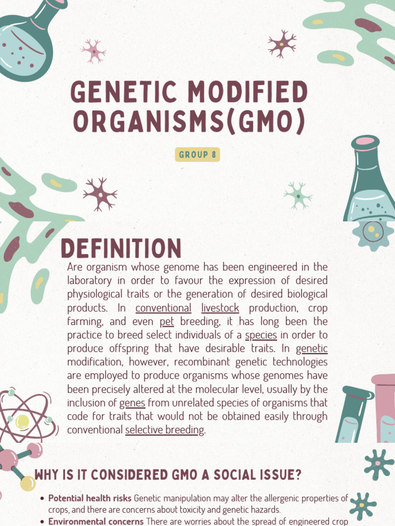 Genetic Modified Organisms | PDF | Genetically Modified Organism ...