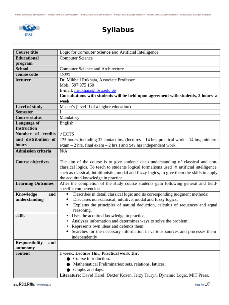 +++1 - Logic For Computer Science and Artificial Intelligence - Eng+ ...