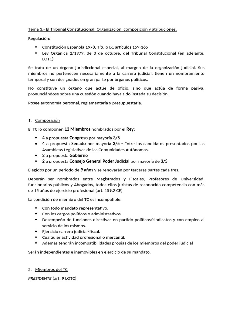Tema 3 | PDF | Sentencia (ley) | Ley constitucional