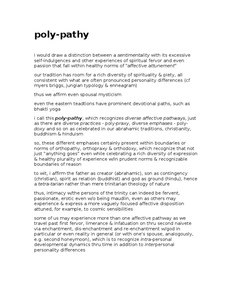 Polypathy | PDF