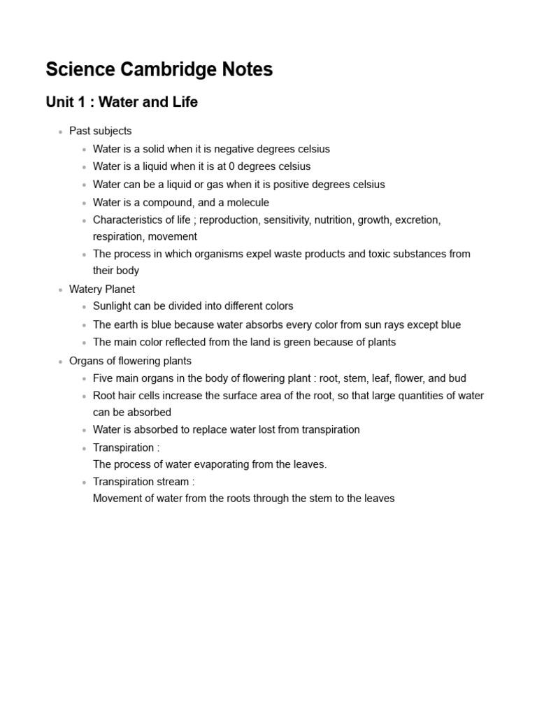 Science Cambridge Notes 3.0 | PDF | Ion | Salt (Chemistry)