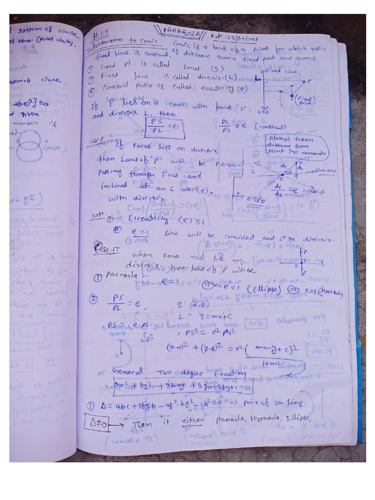 Parabola (S.pandey Sir) | PDF