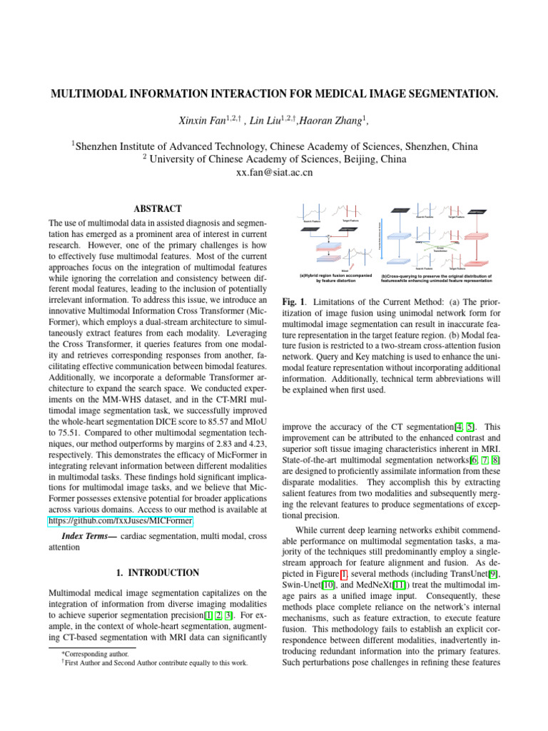 Multimodal Information Interaction For Medical Image Segmentation | PDF ...