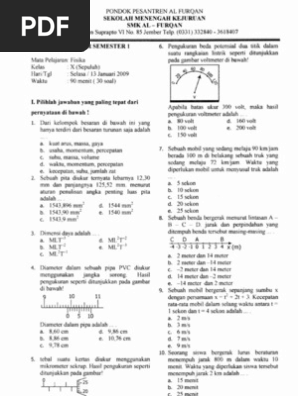 Bank Soal Fisika Smk Kelas 10 - Soal Kelasmu