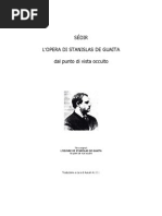 SÉDIR -l'oeuvre de S.de Guaita in italiano