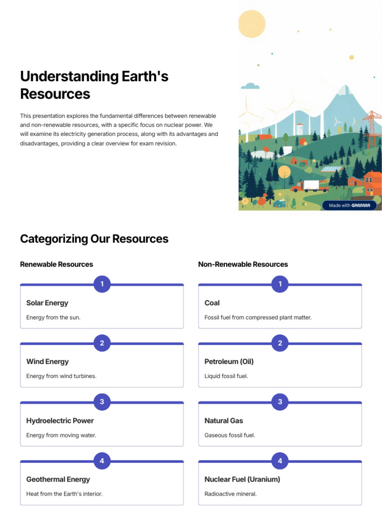 Understanding Earths Resources | PDF | Nuclear Power | Fuels