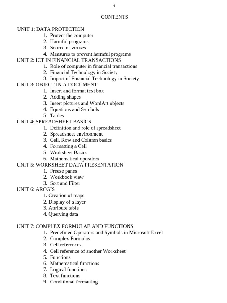ICT S2 Notes 20212022 | PDF | Spreadsheet | Computer Virus
