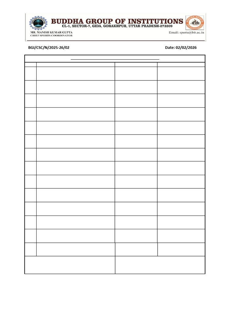 Sports Club Captain & Vice Captain | PDF | Sports