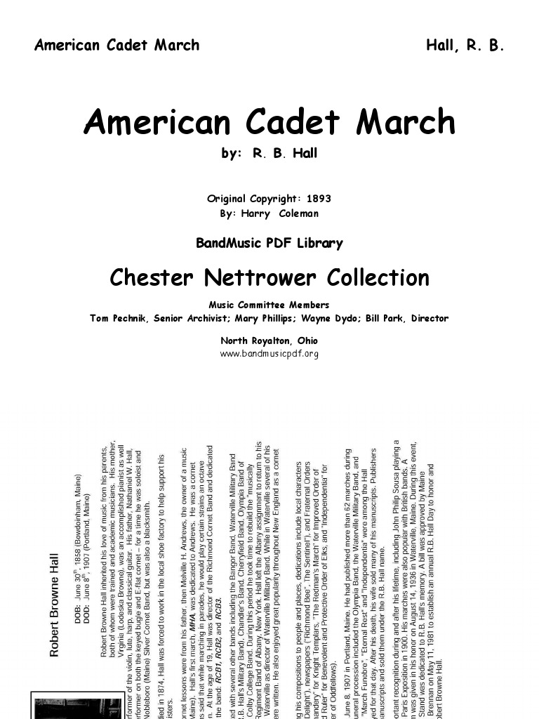 Net American Cadet March | PDF