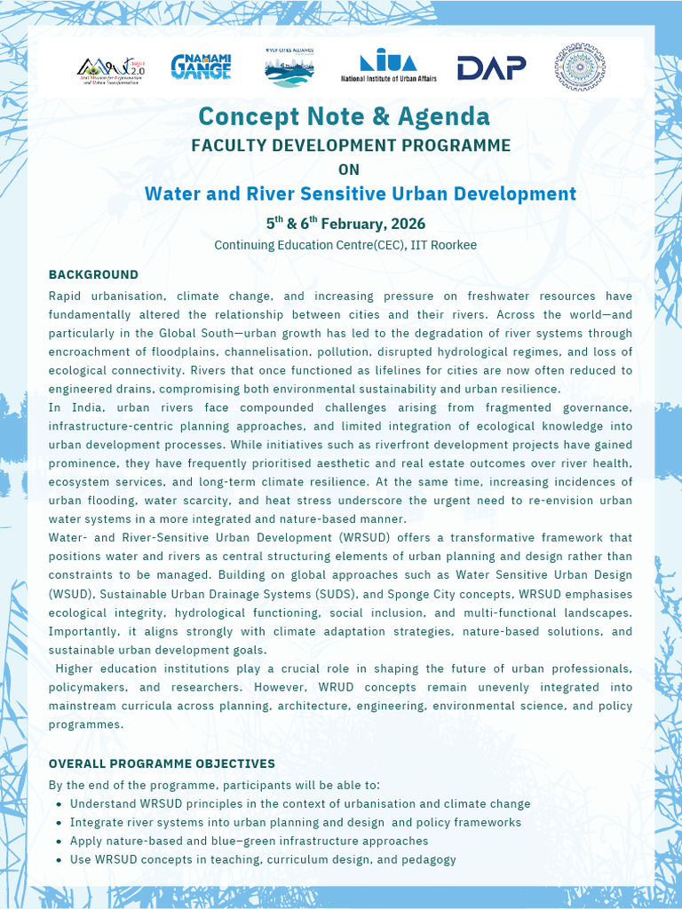 FDP - Water and River Sensitive Urban Development - FINAL | PDF ...