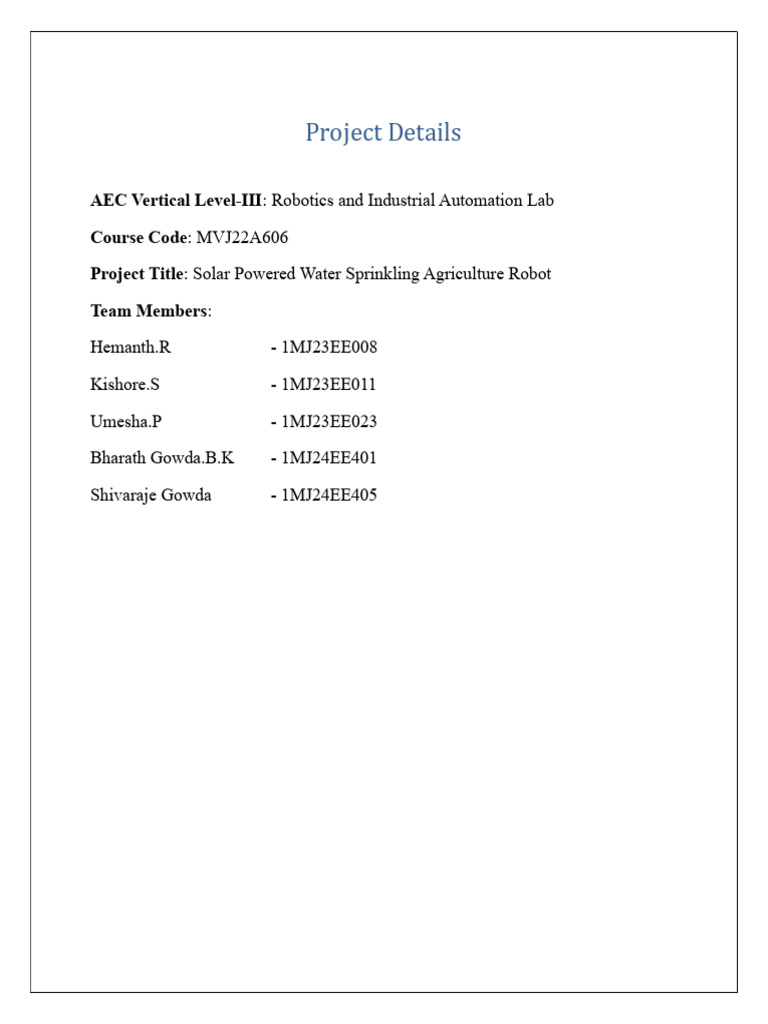 AEC Project Details | PDF