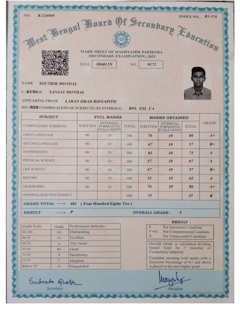 Mark Sheet | PDF
