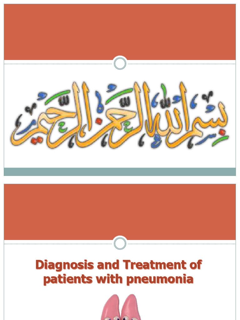 Diagnosis and Treatment For Patients With Pneumonia | PDF | Pneumonia ...