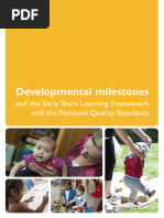 Developmental Milestones & EYLF/NQS Guide | PDF | Child Development ...