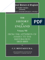 The Political History of England. Vol 7 Montague, F.C. (Vol. VII. 1603 To 1660) From Rhe Accession of James I To The Restoration
