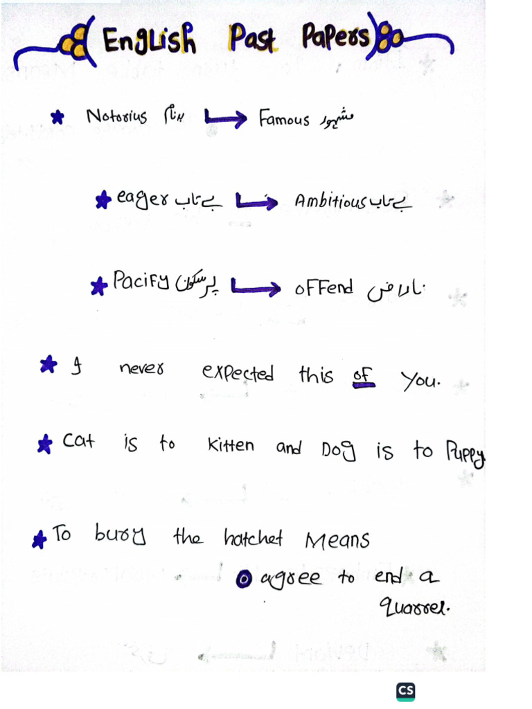 Personal Notes 10 | PDF